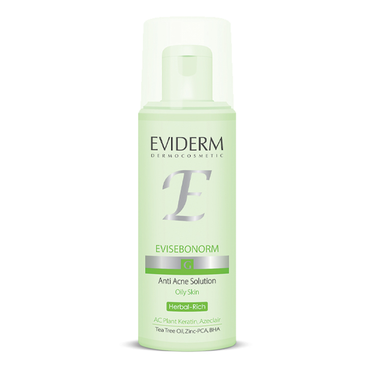 evisebonorm.anti.acne.solution محلول مناسب پوست چرب و دارای جوش اویدرمEVIDERM - Image 1