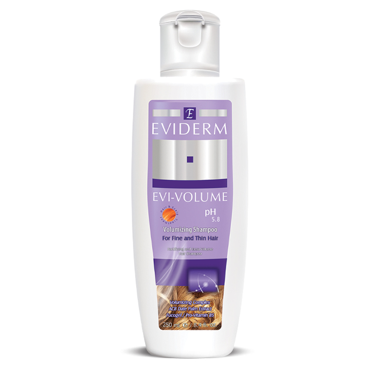 evivolume.shampoo شامپو حجمدهنده مو اوی والیوم اویدرمEVIDERM - Image 1