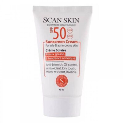 کرم ضد آفتاب مناسب پوست های چرب و مستعد آکنه اسکن اسکینSCANSKIN
