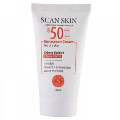 کرم ضد آفتاب فاقد رنگ پوست خشک اسکن اسکینSCANSKIN