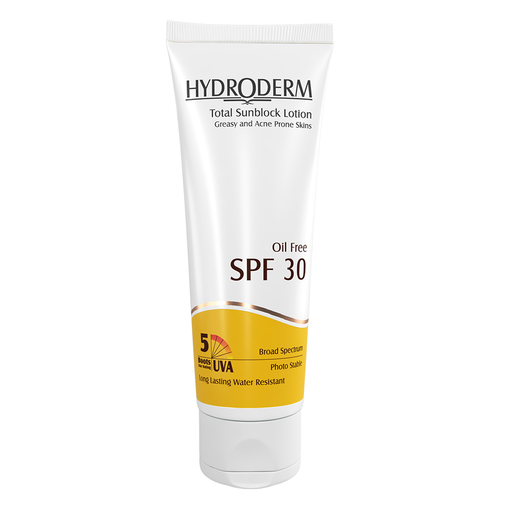 لوسیون-ضد-آفتاب-فاقد-چربی-SPF30 لوسيون ضد آفتاب فاقد چربی هیدرودرمHydroderm - Image 1