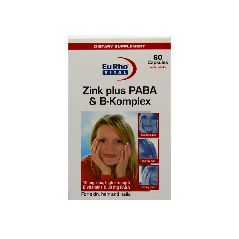 4960657 کپسول زینک پلاس پابا و ب کمپلکس یوروویتالEuRho Vital - Image 1